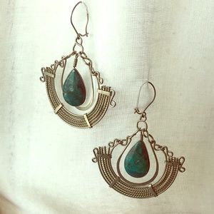 Vintage Oaxaca Mexican style earrings